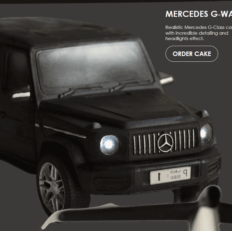Mercedes G-Wagon cake