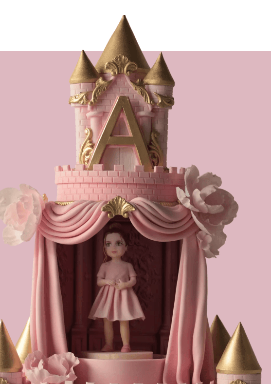Princess's Castle cake