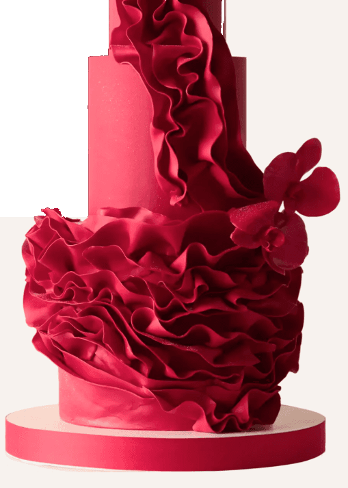 The Red Orchid cake